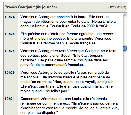 Live blogging procès Courjeault Live blogging procès Courjeault