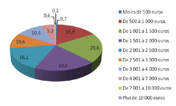 Les salaires des pigistes en 2008 "En 2008, 37,2% des pigistes gagnent moins de 1.500€ par mois, note l'étude". De 2000 à 2008, le montant brut mensuel moyen est passé de 2.200,94€ à 2.059,25€
