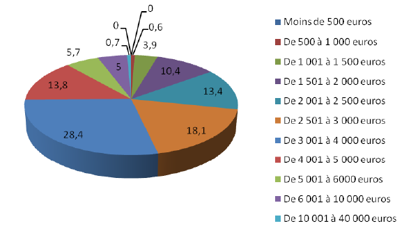 Les salaires bruts des journalistes permanents En euros constants, précise l'étude, le salaire brut mensuel moyen est passé de 3.491,53€ en 2000 à 3.417,29€ en 2008.