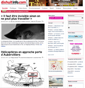 Page d'accueil de dixhuitinfo.com