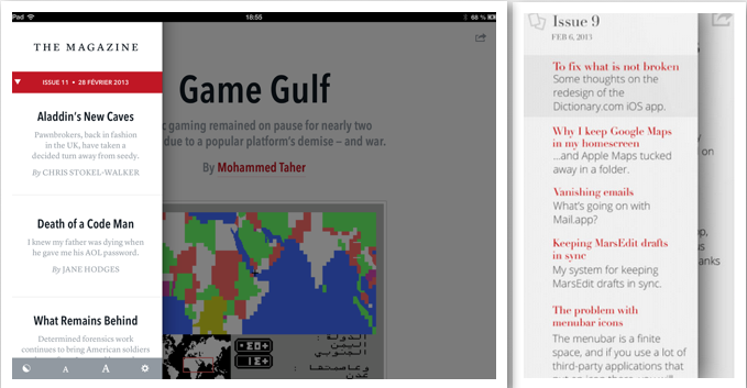 comparatif The Magazine/TypeEngine